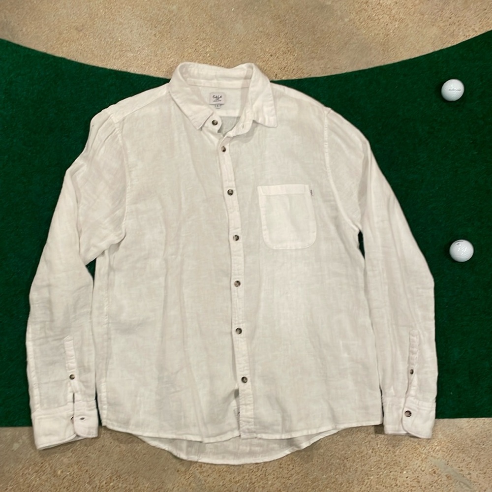 CALA brand (out of Nice, France) 100% Linen button up.